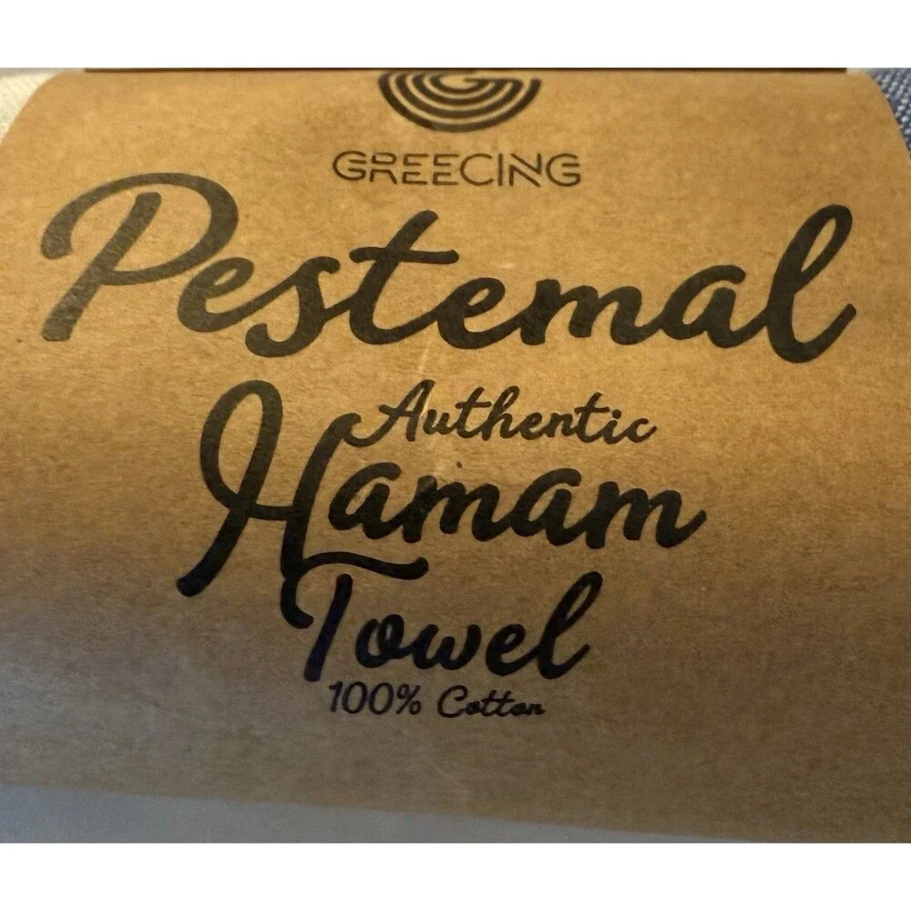 Greecing Pestemal Turkish Hammam Bath Towel Blue 35x71 New